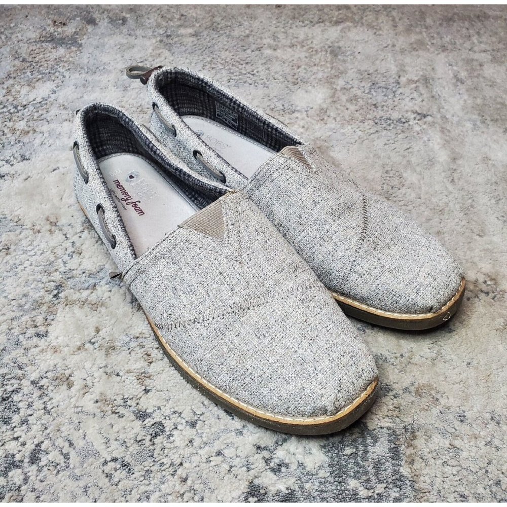 Skechers BOBS Size 10 Chill Luxe Traveler Boat Shoes Slip On Taupe Tan Memory